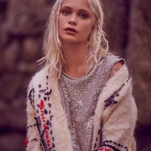 🌙Free People Casual Fancy Metallic Top